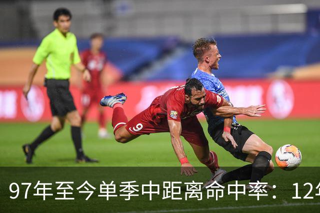97年至今单季中距离命中率：12年贾米森最铁 嘴哥&威少&乔治在列